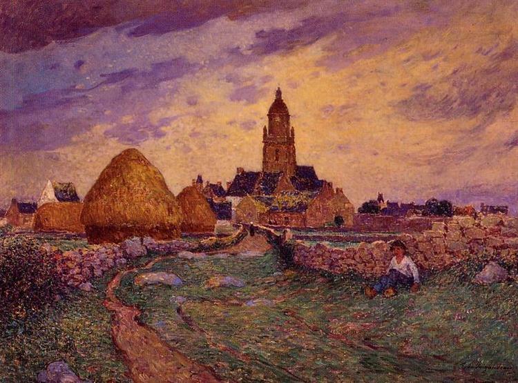 Path in Front of the Church of Croisic - Ferdinand du Puigaudeau