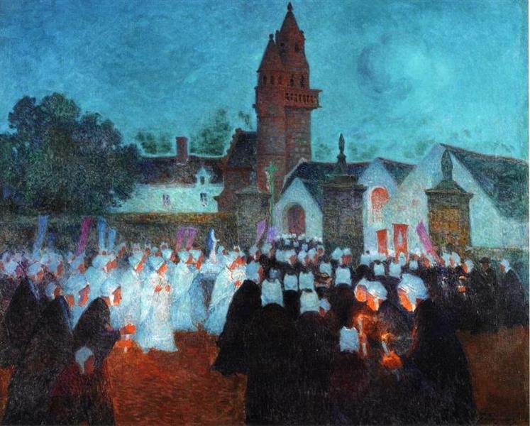 Procession at Nenvic - Ferdinand du Puigaudeau