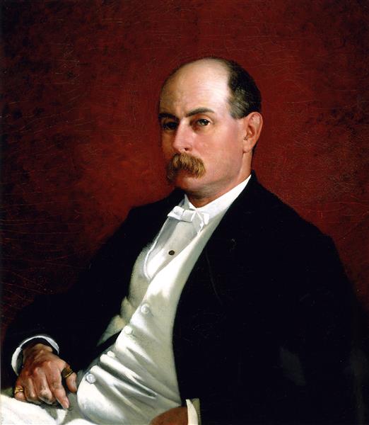 Portrait of Charles Francis Adams, Jr., 1876 - Фрэнсис Дэвис Миллет