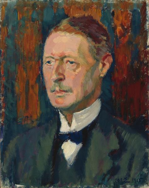 Portrait of A. W. Finch, 1915 - 芒努斯·恩克尔