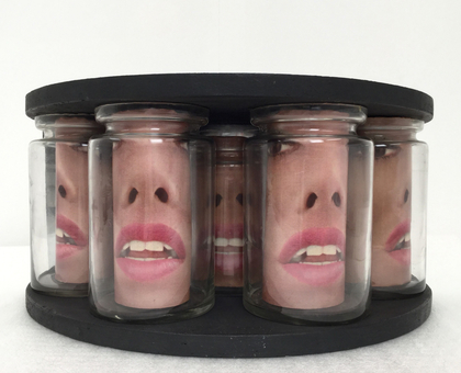 5 Pots with Faces, 1966 - Marcel Broodthaers