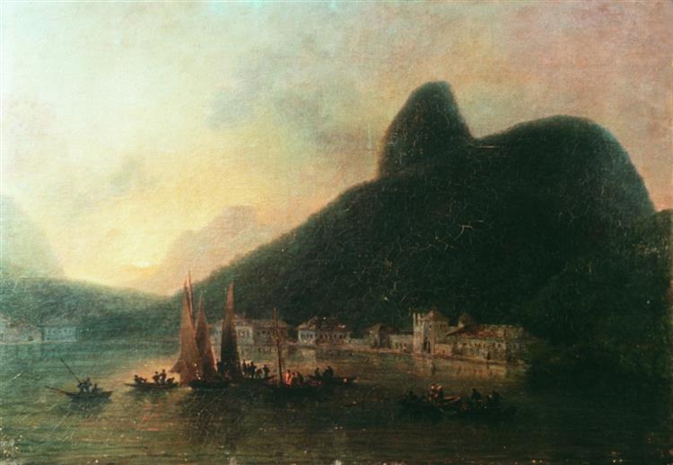 View of Botafogo Cove, 1816 - Никола-Антуан Тоне