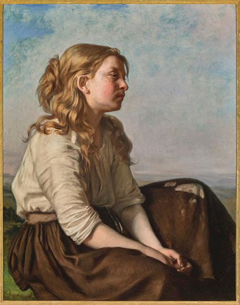 Young peasant girl, 1852 - Alexandre Antigna