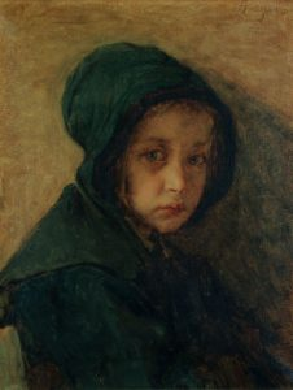 Portrait of a Young Girl - Alexandre Antigna