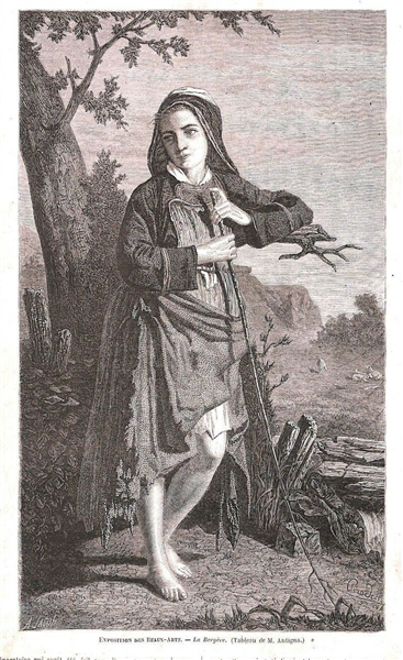 The shepherdess, c.1863 - Александр Антинья