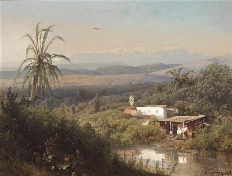 Riverbank Hideaway, 1857 - Hermann Ottomar Herzog