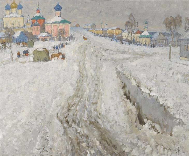 A Russian Town Under the Snow - Konstantin Ivanovich Gorbatov