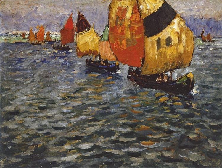 Sailboats, 1926 - Constantin Gorbatov