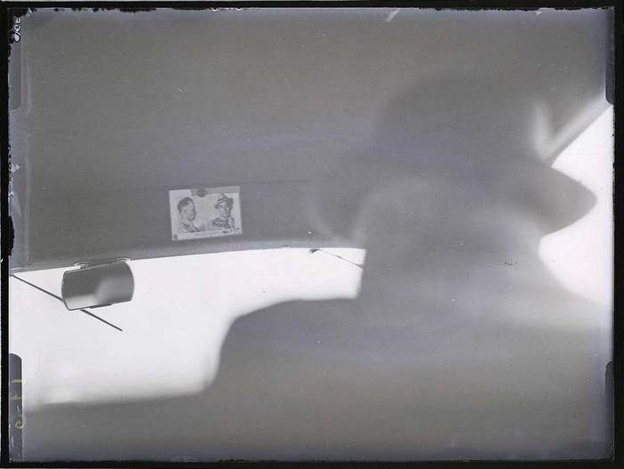 View from backseat of car, Chicago, 1934 - Martin Munkácsi