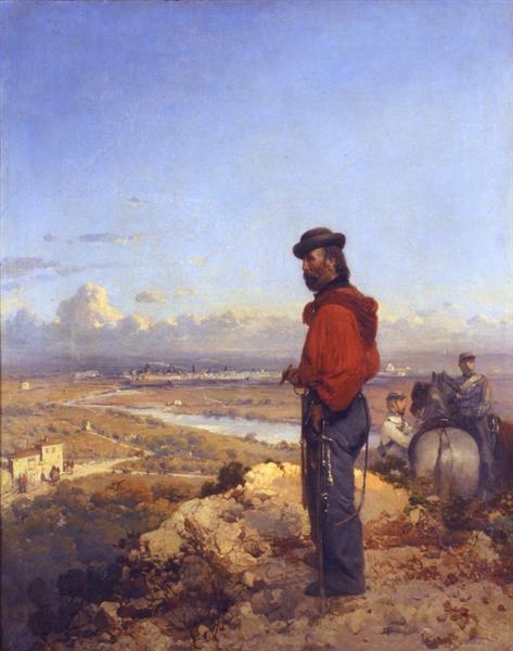 Garibaldi at Sant'Angelo (Capua), 1862 - Gerolamo Induno