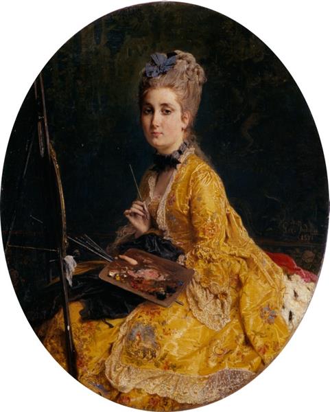 The female painter, 1871 - Gerolamo Induno