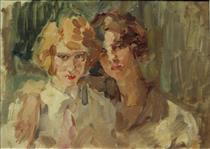 Two girls - Isaac Israels