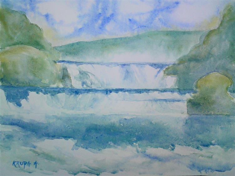 The cascades of the Una river, 2007 - Alfred Krupa