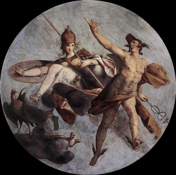 Hermes  and  Athena, 1585 - Bartholomeus Spranger