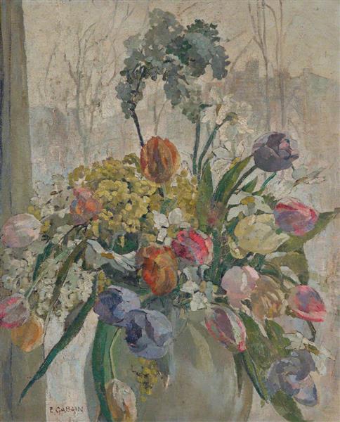 Lilac and Tulips, 1943 - Ethel Léontine Gabain