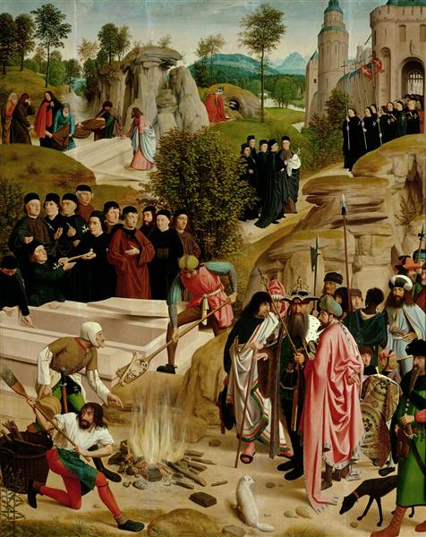 Legend of the Relics of St. John the Baptist, c.1490 - Geertgen tot Sint Jans