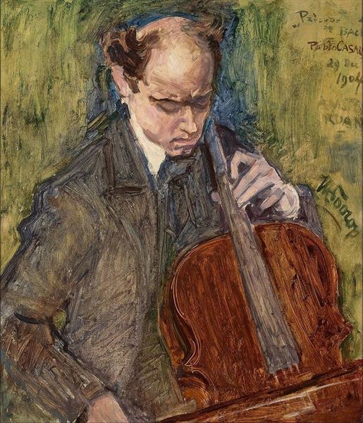 Pablo Casals Playing Cello, 1904 - Jan Toorop