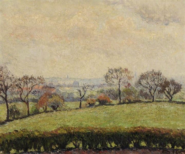 Acton, Matin, Temps Gris, 1906 - Lucien Pissarro