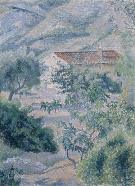 Le Cabanon, Le Lavandou, 1929 - Lucien Pissarro