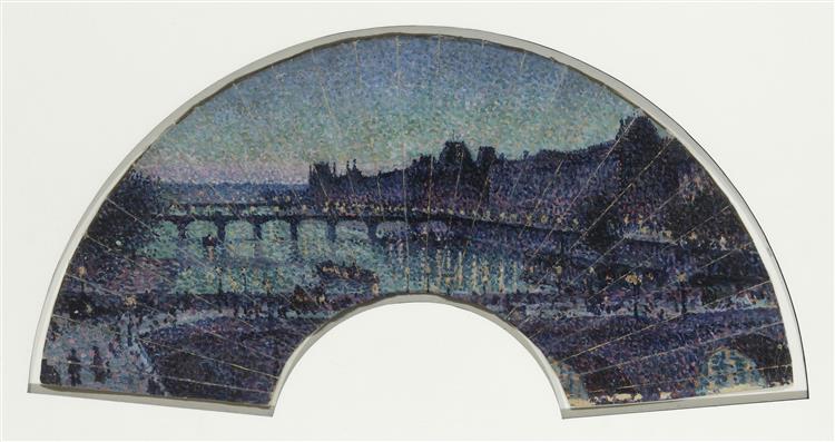 The Louvre and the Pont-Neuf, at night, 1892 - Maximilien Luce