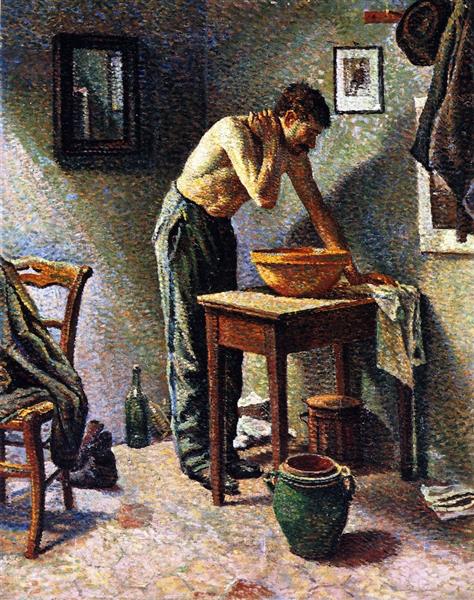 Man Washing, 1887 - Максимильен Люс