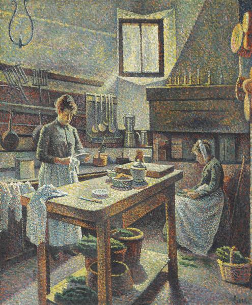 Une Cuisine, 1889 - Maximilien Luce