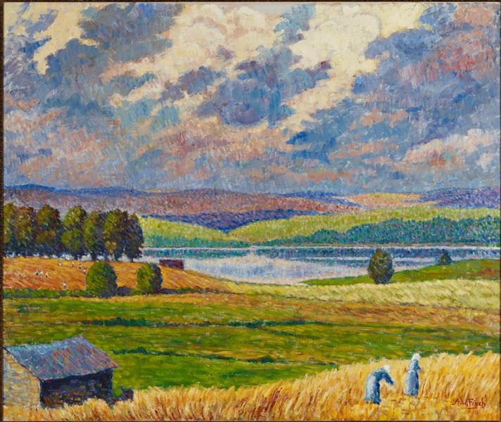 Landscape from Padasjoki, 1918 - Альфред Вильям Финч