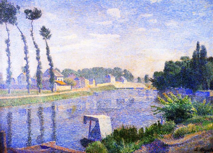 Banks of the Oise, Pointose, 1888 - Louis Hayet