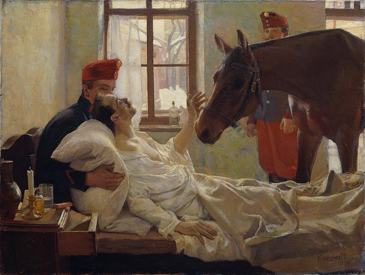 A dear visitor, 1894 - Макс Курцвайль
