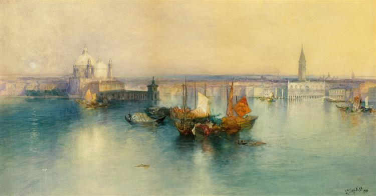 Venice from the Tower of San Giorgio, 1900 - Томас Моран