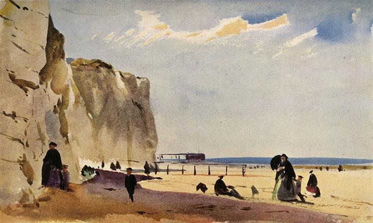 Coast Scene in Normandy, c.1860 - Джон Абсолон