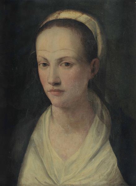 Portrait of Joan of Austria, wife of Francesco I de 'Medici, 1570 - Алессандро Аллорі