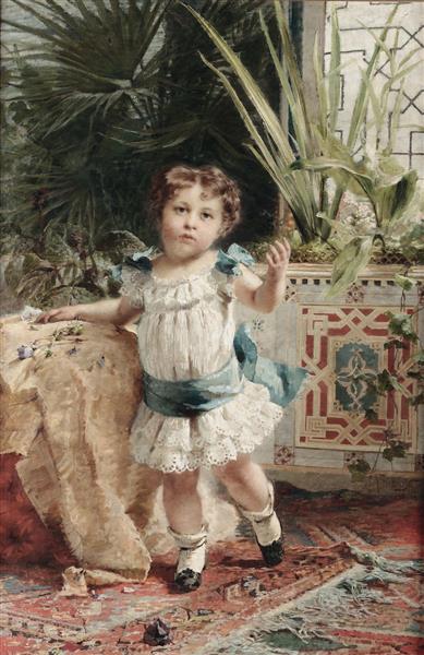 Portrait of a Child, 1881 - Francesco Didioni