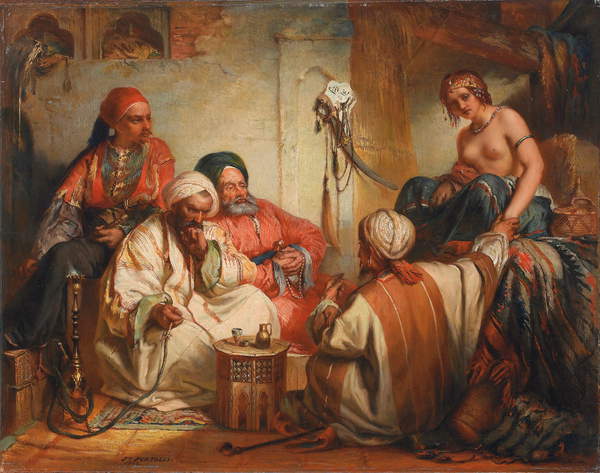奴隶市场, 1853 - Jean-François Portaels