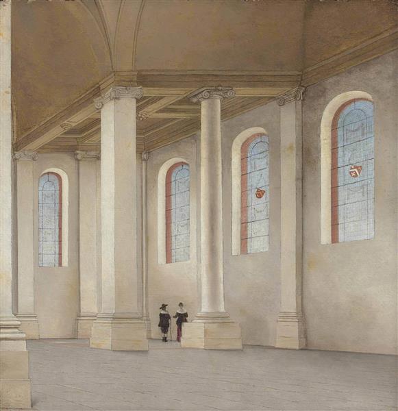 The Interior of the Nieuwe Kerk Haarlem - Pieter Saenredam