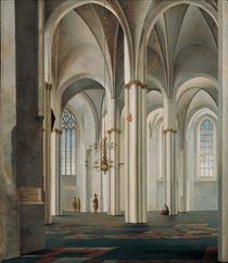 Interior of the Buurkerk at Utrecht - Питер Янс Санредам