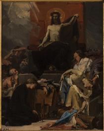 Christ the Redeemer, Christ calls the afflicted to himself (Sketch) - Albert Maignan