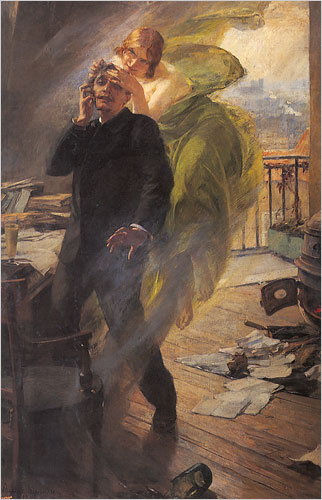 The green muse, 1895 - Albert Maignan