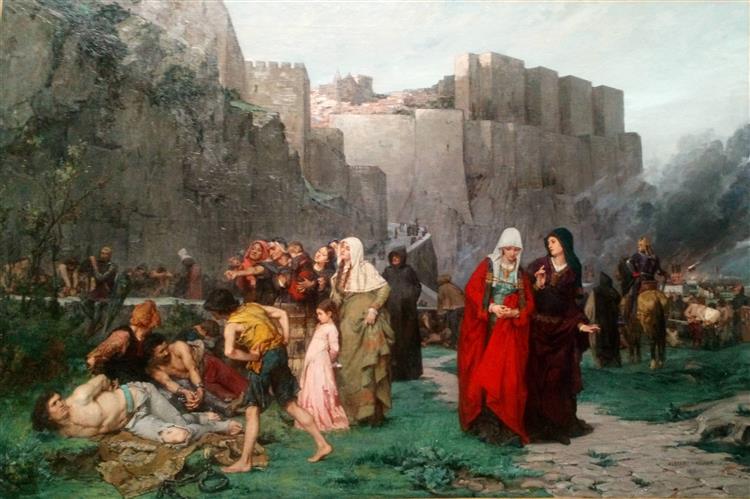 Insult to prisoners Episode of the crusade against the Albigenses in 1211, 1875 - Albert Maignan