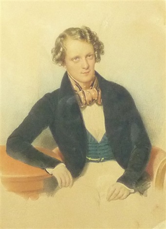 Portrait of a young man, 1838 - Alexander Clarot