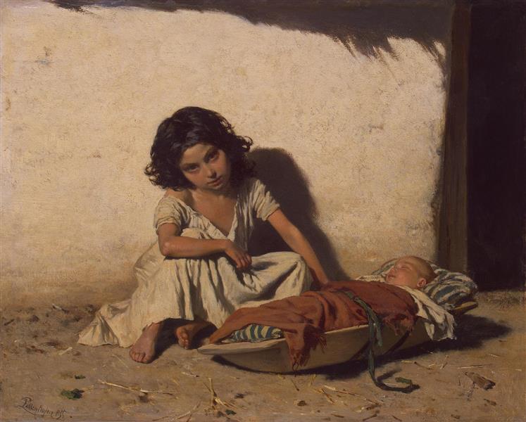 Gipsy Children, 1855 - August von Pettenkofen