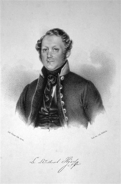 The lieutenant Adalbert Hysel, 1841 - Johann Baptist Clarot
