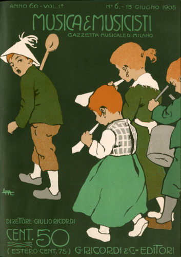 Cover for the magazine ''Musica e musicisti'', 1905 - Leopoldo Metlicovitz