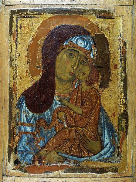 Our Lady of Tenderness, c.1170 - c.1200 - Православные Иконы
