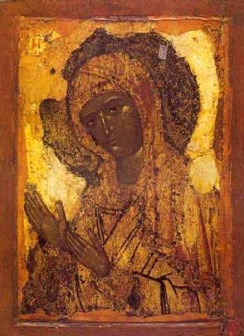 Virgin Mary Hagiosoritissa, c.1400 - Orthodox Icons