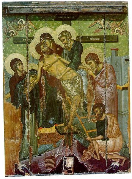 Descent from the Cross, c.1350 - Orthodox Icons
