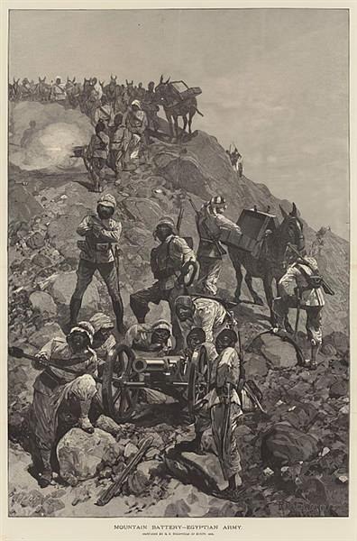 Mountain Battery, Egyptian Army, 1884 - Richard Caton Woodville Jr.