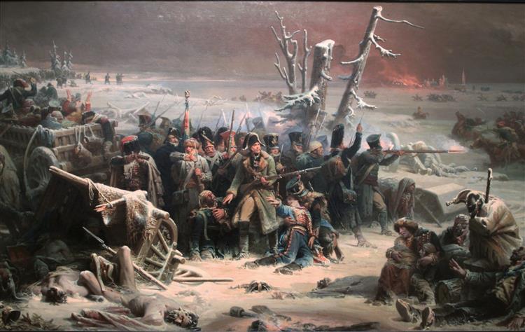 Marshall Ney at Retreat in Russia, 1856 - Адольф Ивон