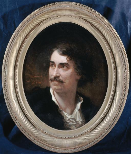 Portrait D'Étienne Mélingue, 1856 - Адольф Ивон
