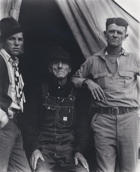 Three Generations of Texans, Now Drought Refugees, c.1935 - Dorothea Lange